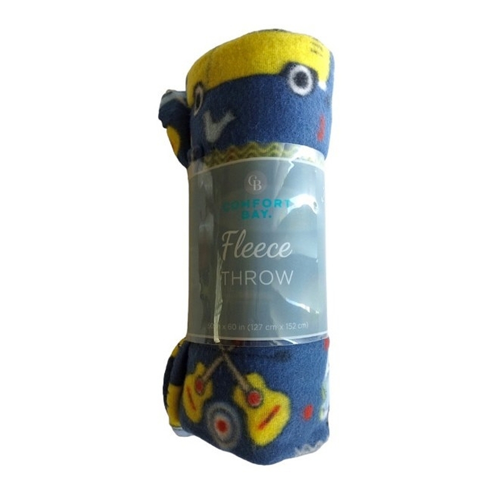 Comfort Bay Fleece Transportation Throw Blanket